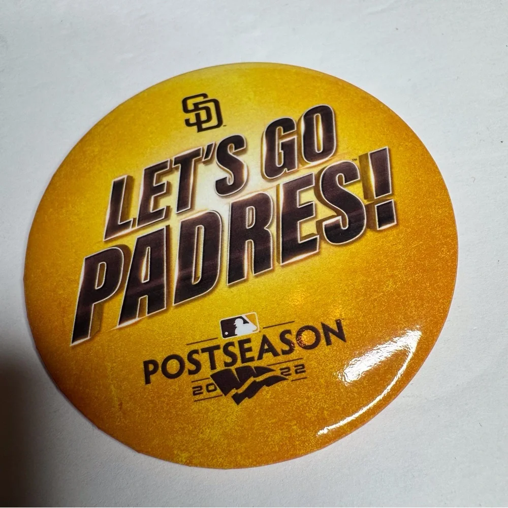 San Diego Padres 2022 2024 MLB Postseason Button Pin, Pennant, Rally Towel